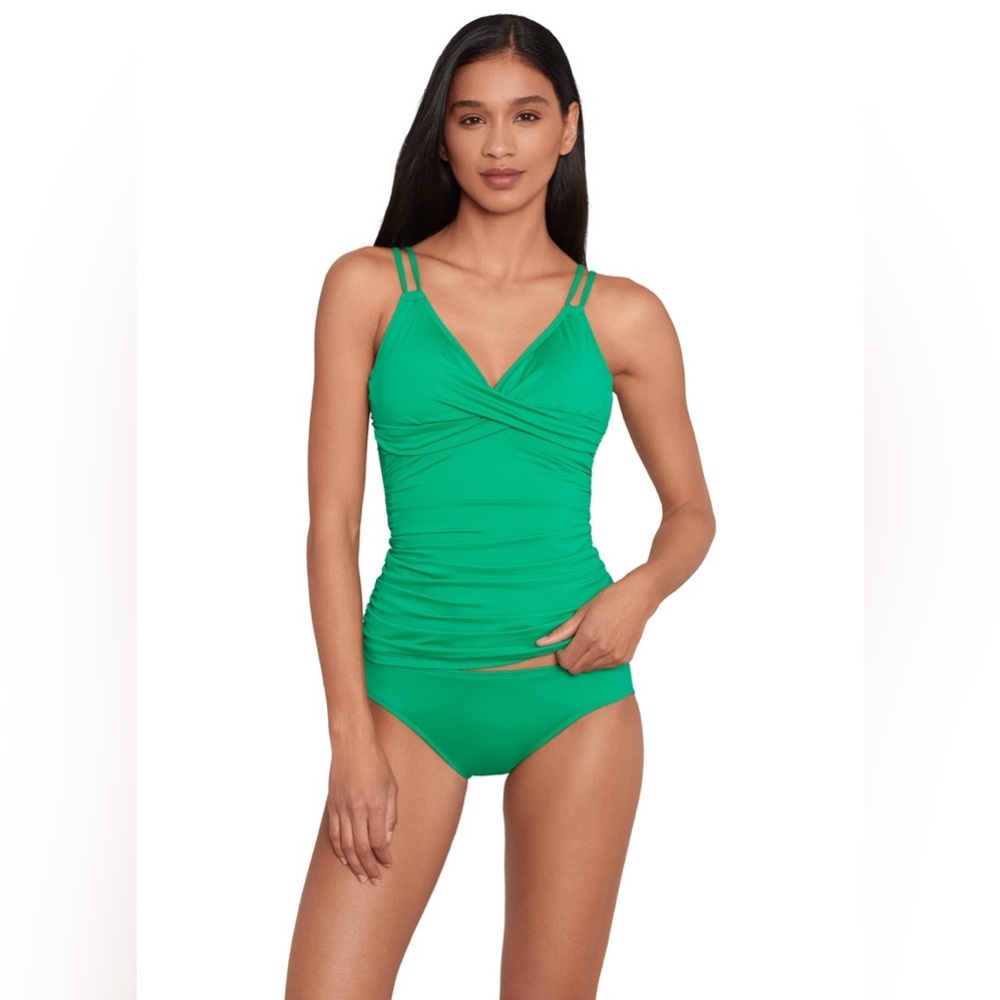 Lauren Ralph Lauren Women's Hipster Bikini Bottom in Green Size 4 New